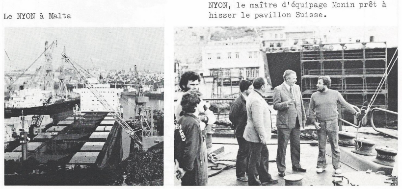 Flaggenwechsel in Malte