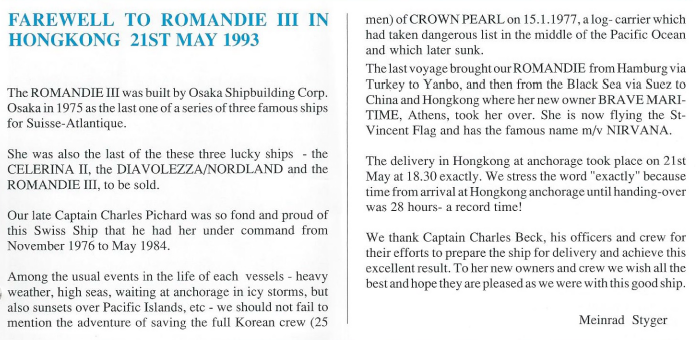 Verkaufsnotiz ROMANDIE_94